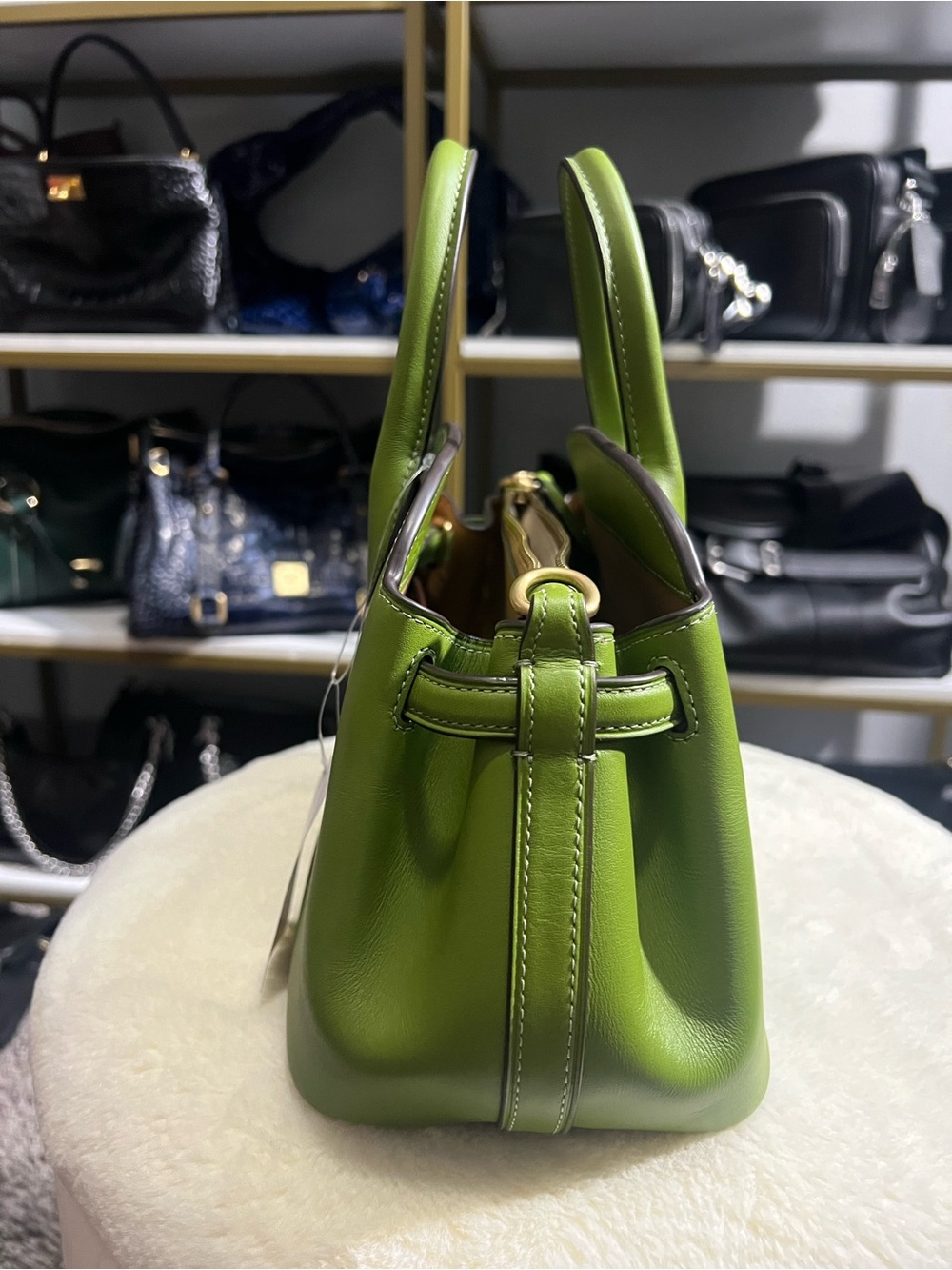 Coach Dark Lime Empire 26 💚 - Picture 3 of 11